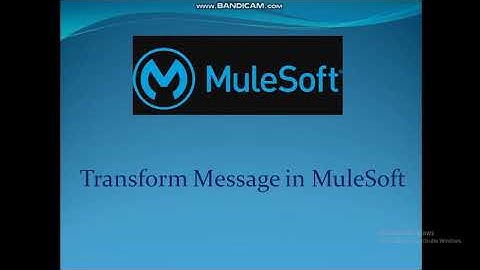 Transform message  in MuleSoft