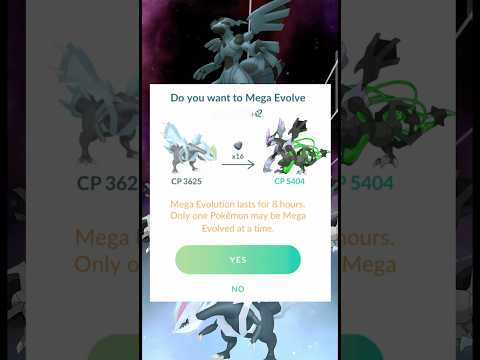 Separating Fusion Black Kyurem From Zekrom in #pokémongo #shorts