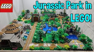 LEGO JURASSIC PARK: FULL TOUR! | Building Jurassic Park in LEGO! | Part 18: FINALE | in 4K! |  #lego