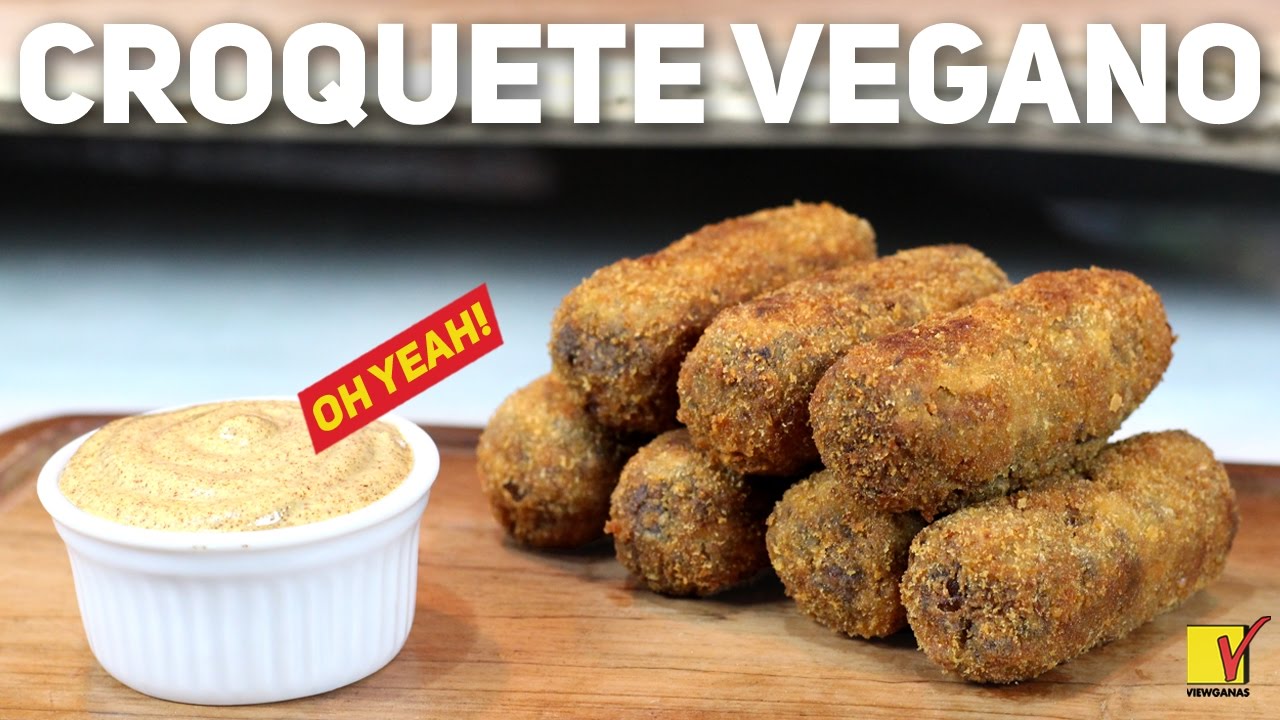 CROQUETE VEGANO | UM SONHO DE CROCÂNCIA E CREMOSIDADE | SEM OVO, SEM LEITE E SEM CARNE | VIEWGANAS