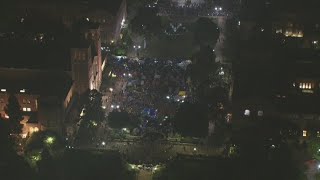 UCLA protests: Police in riot gear