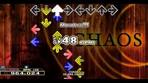 【DDR】 CHAOS [DP-CHALLENGE] NOTEオプション化してみた