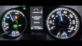 2020 Toyota Camry pre-collision malfunction warning light .Fix repair is the Radar Sensor