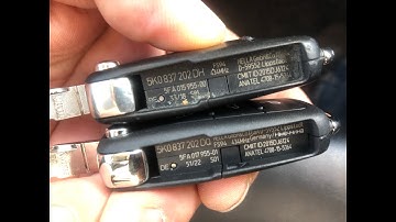 VW CADDY 2018 MQB48 - Original Ersatzschlüssel - originlal spare key programming - MQB48 Transponder