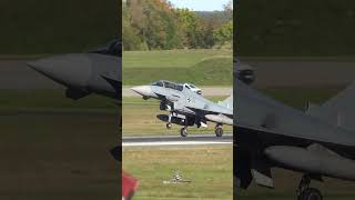 #eurofighter #typhoon #german #airforce 30+35 #touchandgo #landing #airbase #military #aviation