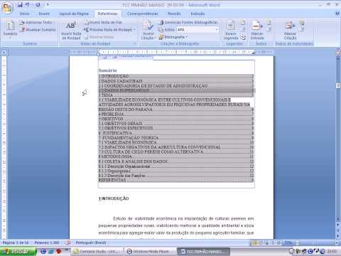 COMO FAZER SUMÁRIO, ÍNDICE NO TCC, MONOGRAFIA NO WORD