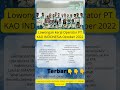 lowongan kerja operator PT KAO INDONESIA terbaru Oktober 2022