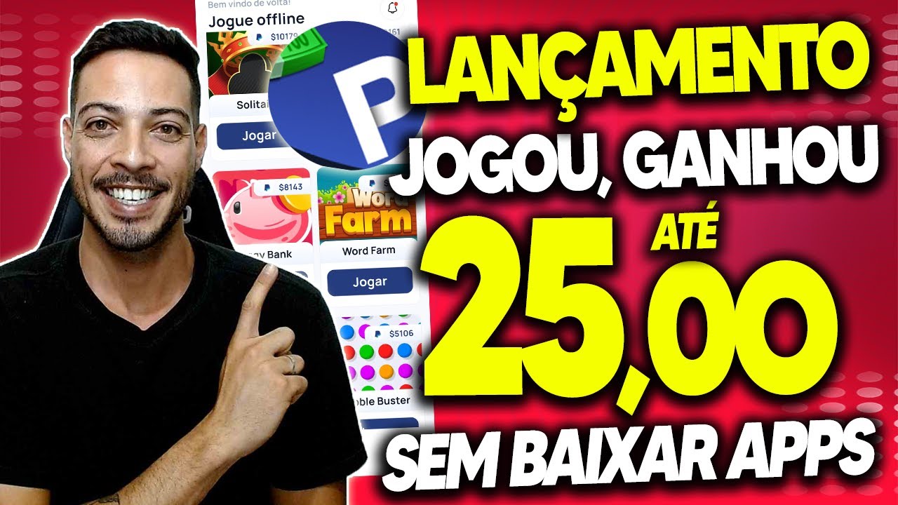 NOVO APP COM VÁRIOS JOGOS e FÁCIL DE GANHAR PONTOS - YouTube