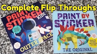 Paint by Sticker Kids - Original &amp; Outer Space (Flip Throughs)