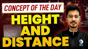 Height and Distance General Aptitude | CSIR NET 2024 General Aptitude