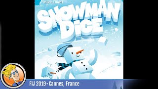 Snowman Dice — game overview at FIJ 2019 in Cannes