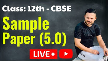 Class 12 Maths || CBSE Sample Paper 5.0 || Solution 2021-22  || Term 2 EXAM || Class 12 || term 2