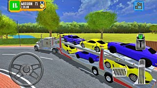 Truck Car Transport in Truck Driver: Depot Parking Simulator - Best Android Gameplay screenshot 2