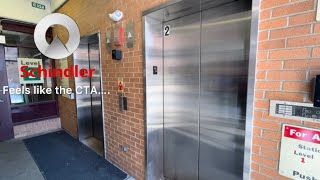 Schindler 300A MT VR hydraulic elevator | Ave Parking Garage | Oak Park IL