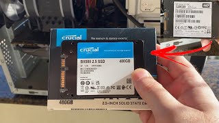 Upgrade SSD PC Gamer - Crucial BX500 - 480GB!