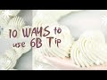 10 different WAYS to use 6B Piping Tip with Whipped Cream