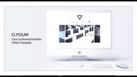 Elysium - Clean & Minimal Portfolio HTML5 Template | Themeforest Templates