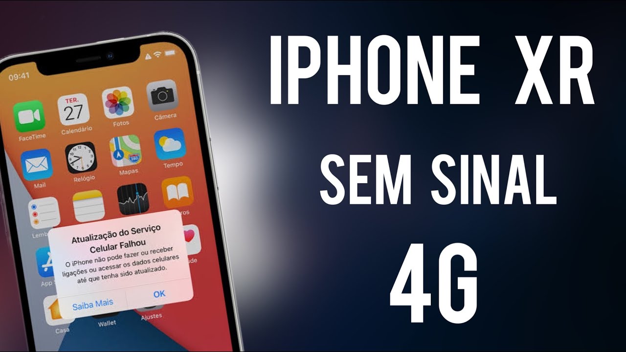 iPhone XR não sobe sinal de rede, como reparar o sinal do chip do ...