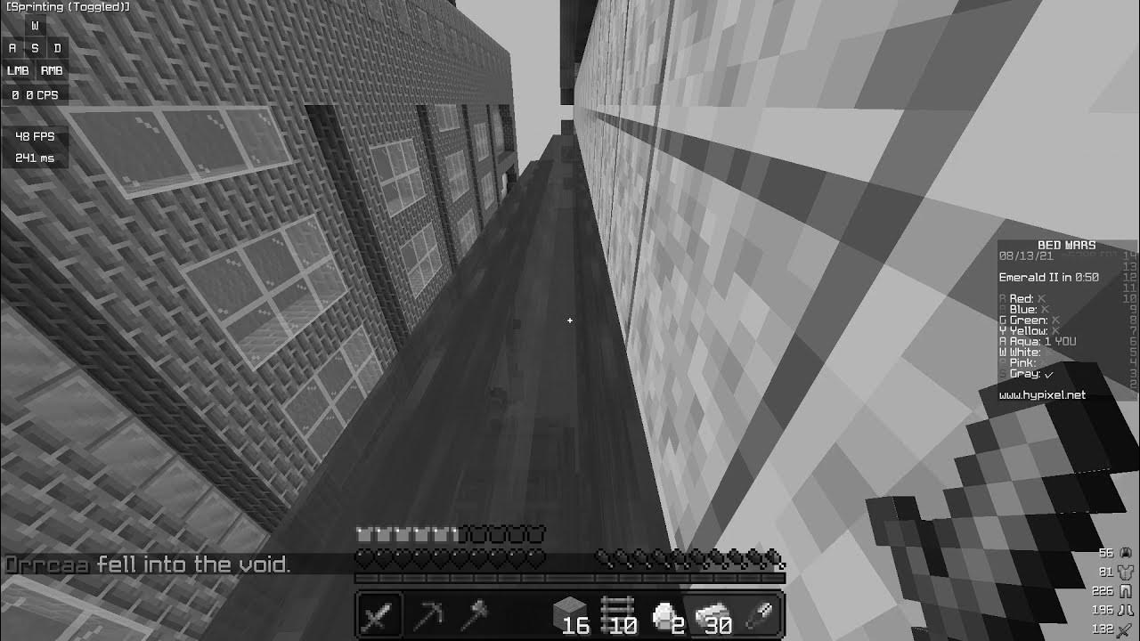 How I Clutched on a Ghost Block in Bedwars YouTube