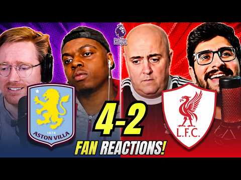 Liverpool fans FUMING reaction to Aston Villa 4-2 Liverpool | Premier League Fan Reactions