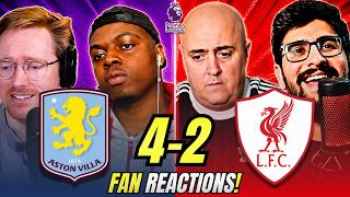Liverpool fans FUMING reaction to Aston Villa 4-2 Liverpool | Premier League Fan Reactions