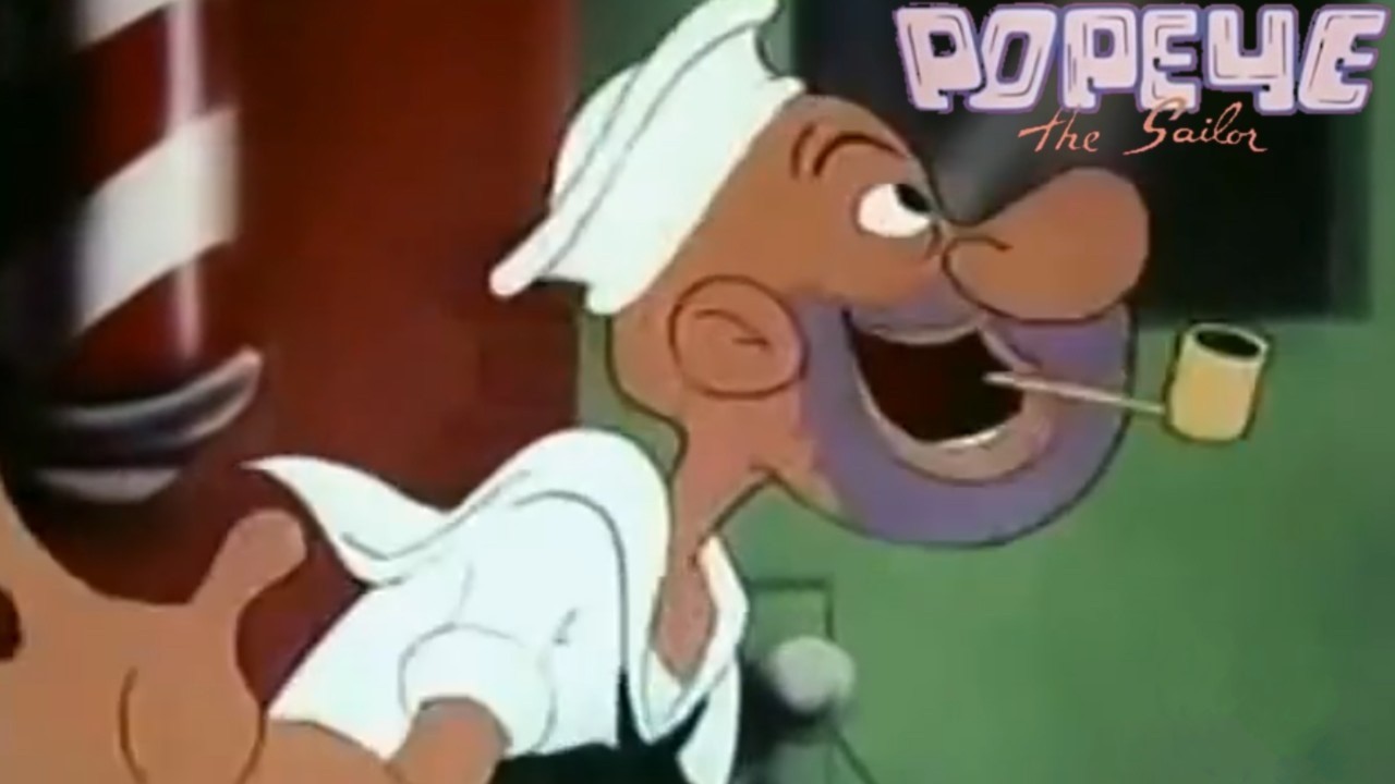 Shaving Muggs 1953 Popeye the Sailor Famous Studios Cartoon Short Film | Animation Film Review