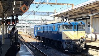 EF64-1031[長岡]牽引横須賀線E235系「J-20」編成配給輸送大宮駅入線