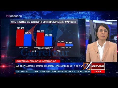 რა შემოსავლები მიიღეს მსხვილმა კომპანიებმა 2017 წელს?