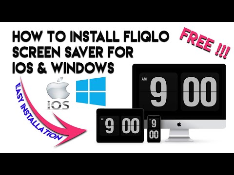 How to install Fliqlo Clock screensaver for free  - Best screensaver for 2021