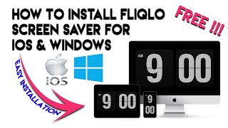 How to install Fliqlo Clock screensaver for free  - Best screensaver for 2021 screenshot 5