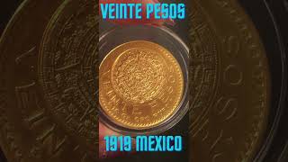Veinte Pesos
#shorts #gold #goldstacking #silverstacking
The reverse of the coin features the Aztec Calendar Stone. The Aztec Calendar Stone is better known in the archaeological literature as the Aztec Sun Stone or Piedra del Sol in Spanish.
The obverse shows the Mexican coat of arms featuring a golden eagle perched atop a cactus, devouring a snake.
The Mexico Gold 20 Pesos was minted from 1917 to 1958. My coin is a 1919. Veinte Pesos