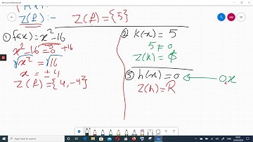 Set Of Zeroes Of a Polynomial Functional Math 3rd prep Alg