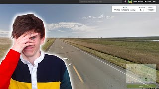 So I tried an American ONLY Geoguessr map again...