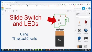 Tinkercad Circuits #6 - Slide Switch and Two LED Circuits