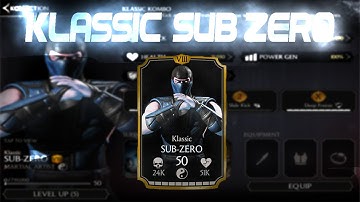 Klassic Sub-Zero! Mortal Kombat X (MKX) 1.6! IOS Android Gameplay!