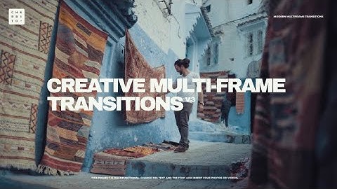 Creative Multi-frame Transitions V.3 Premiere Pro Templates