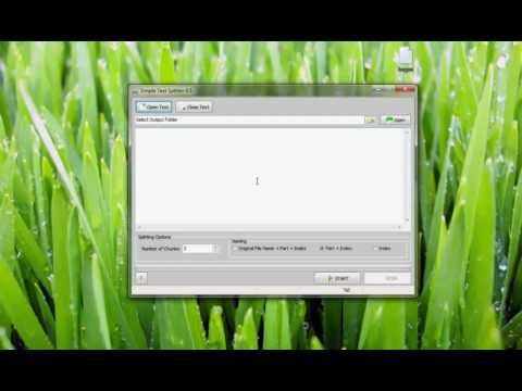 A Simple Text Splitter For Splitting Large Text Documents