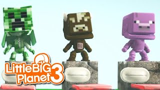 LittleBIGPlanet 3 - More Minecraft Costumes [PS4 Gameplay]