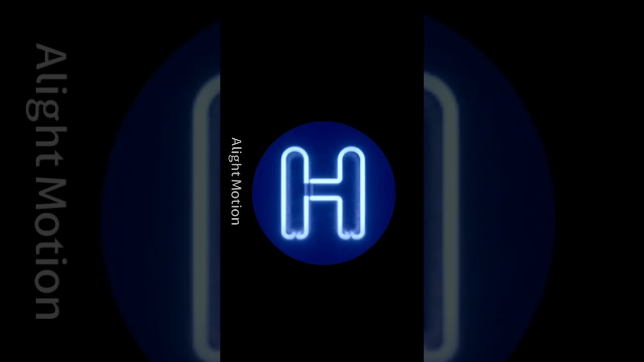 Neon Rainbow Letter H
