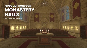 Modular Dungeon: Monastery Halls - Asset Pack
