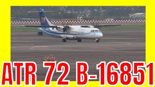 Mandarin Airlines ATR  72   B-16851 KHN-KHH Kinmen to Kaohsiung AE302 Airplane Airline Airport