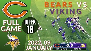 🏈Chicago Bears vs Minnesota Vikings Week 18 NFL 2021-2022 Full Game | Football 2021