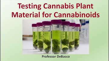 Testing Cannabis Plant Material for Cannabinoids