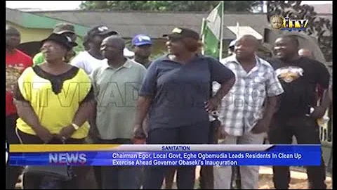 Egor council boss leads residents in clean up exercise