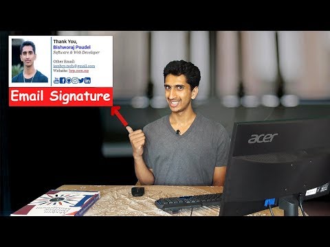 How to Make Email Signature In Nepali