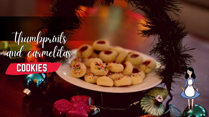 Thumbprints and carmelitas cookies / retro  Christmas cookie recipes #christmascookies #cookierecipe
