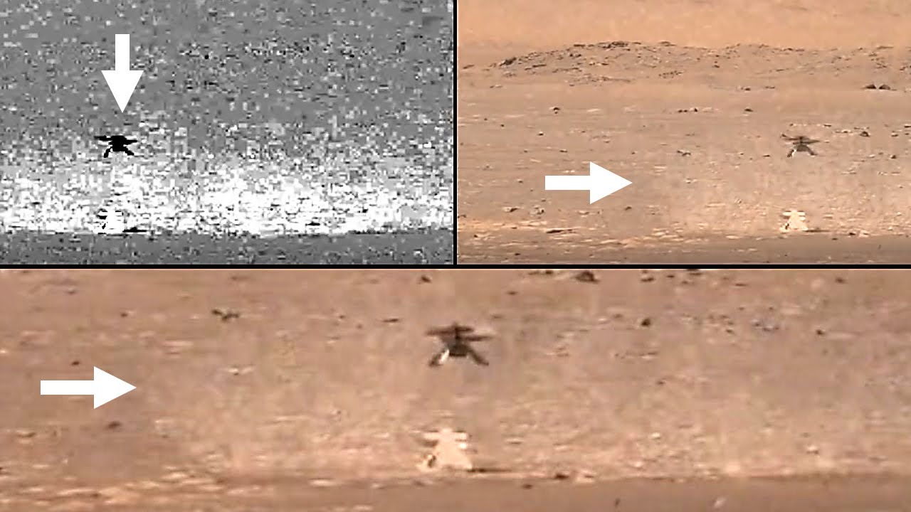 Nuevo vídeo muestra el polvo levantado por Mars helicopter Ingenuity en su primer vuelo en Marte