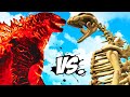 GODZILLA FIRE VS SKELETON GODZILLA - MONSTER BATTLE