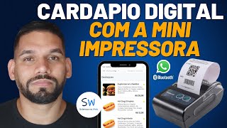 Cardápio digital WhatsApp com a mini Impressora bluetooth screenshot 4