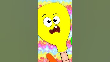 Thumbnail of Colorful Balloon Finger Family #shorts #kidssong #nurseryrhymes #kidsvideo #hooplakidz